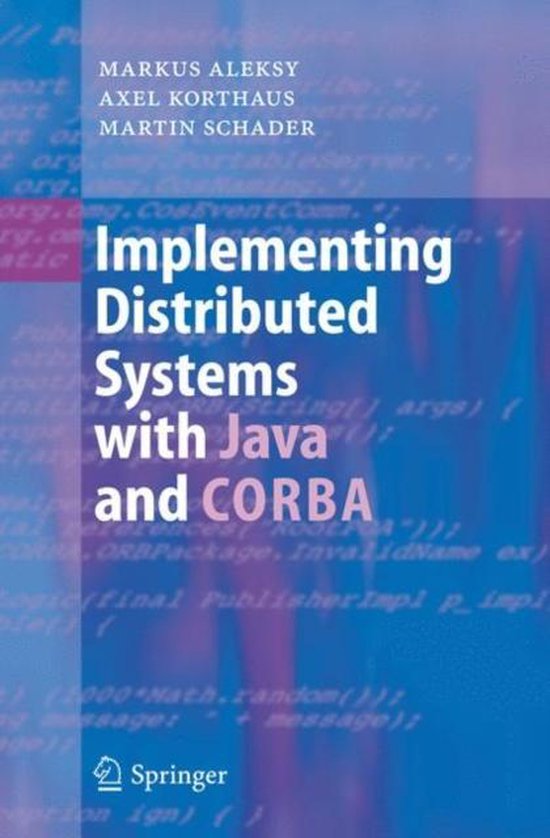 Implementing Distributed Systems with Java and CORBA | 9783642063343 ...