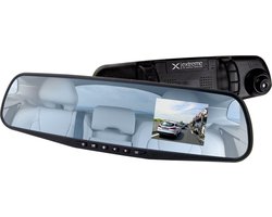 X-treme XD103 Mirror / Binnenspiegel Dashcam FULL HD met Nachtzicht, Microfoon en Bewegingsdetectie - Zwart