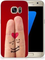 TPU Siliconen Hoesje Geschikt voor Samsung S7 Liefde