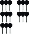 Afbeelding van het spelletje deDartshop 5 Twin Packs dartShafts - dartFlights Multipack - Zwart