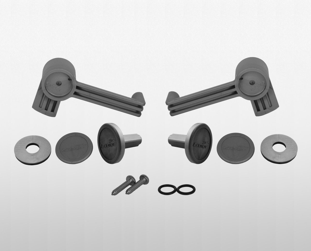 Goïot Cristal/Integration (46.33-serie) plastic interieurhandelset, groot, inclusief montageset (grijs)