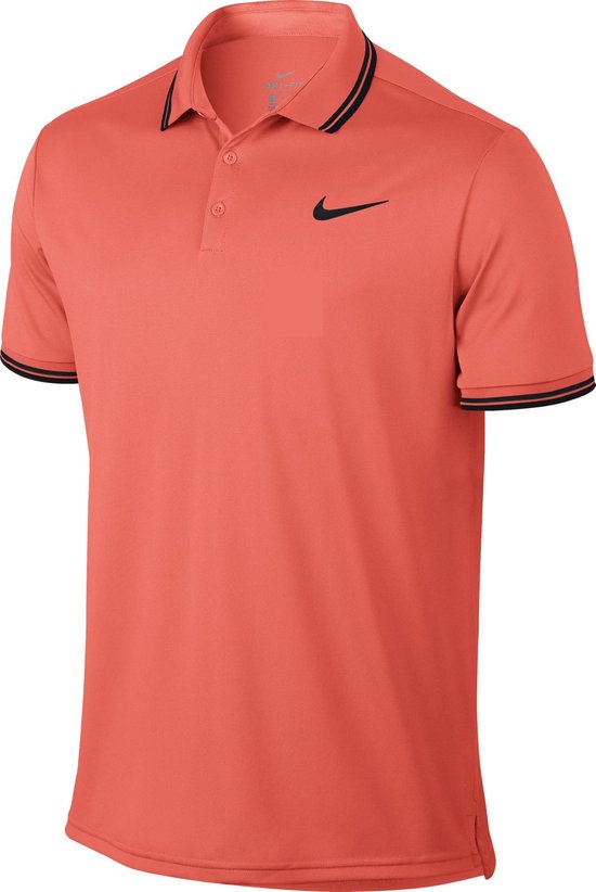 Nike Court Dry Tennis Polo - Sportpolo - Heren - Maat M - Hyper  Orange/Black | bol.com