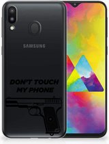 Geschikt voor Samsung Galaxy M20 Uniek TPU Hoesje Pistol DTMP
