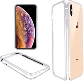 Zilver Transparant Magnetisch Back Cover voor iPhone XS Max