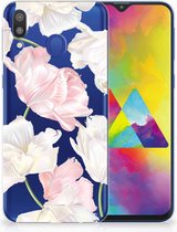 Geschikt voor Samsung Galaxy M20 TPU Hoesje Design Lovely Flowers