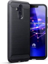 Huawei Mate 20 Lite TPU Case hoesje - CaseBoutique - Effen Zwart - TPU (Zacht)