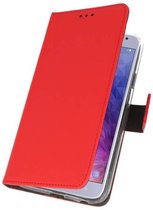 Bestcases Étui pour téléphone avec porte-cartes Samsung Galaxy J4 (2018) - Rouge