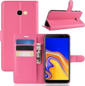 Book Case Samsung Galaxy J4 Plus Hoesje - Roze