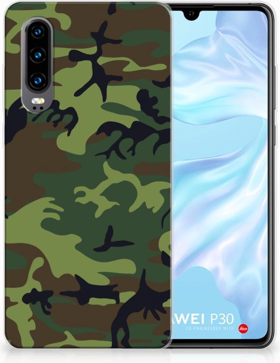 Huawei P30 TPU bumper Army Dark