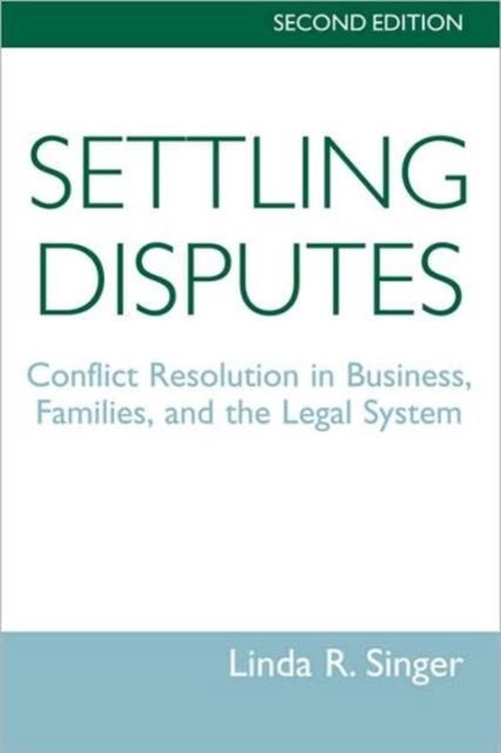 Settling Disputes - cover