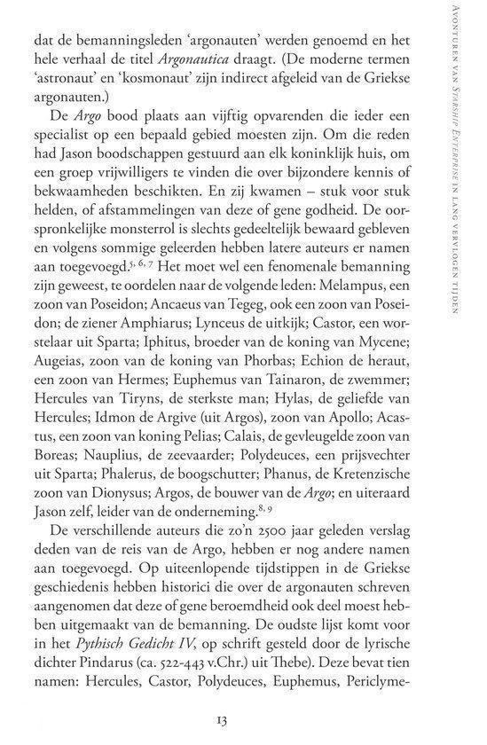 Tekstpagina met lijst van Griekse helden en hun afkomst, gerelateerd aan de Odyssee van de Argonauten.