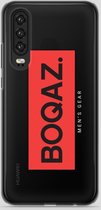 BOQAZ. Huawei P30 hoesje - Labelized Collection - Red print BOQAZ