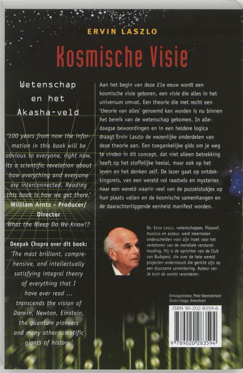 Kosmische Visie - back cover