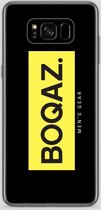 BOQAZ. Samsung Galaxy S8 hoesje - Labelized Collection - Yellow print BOQAZ