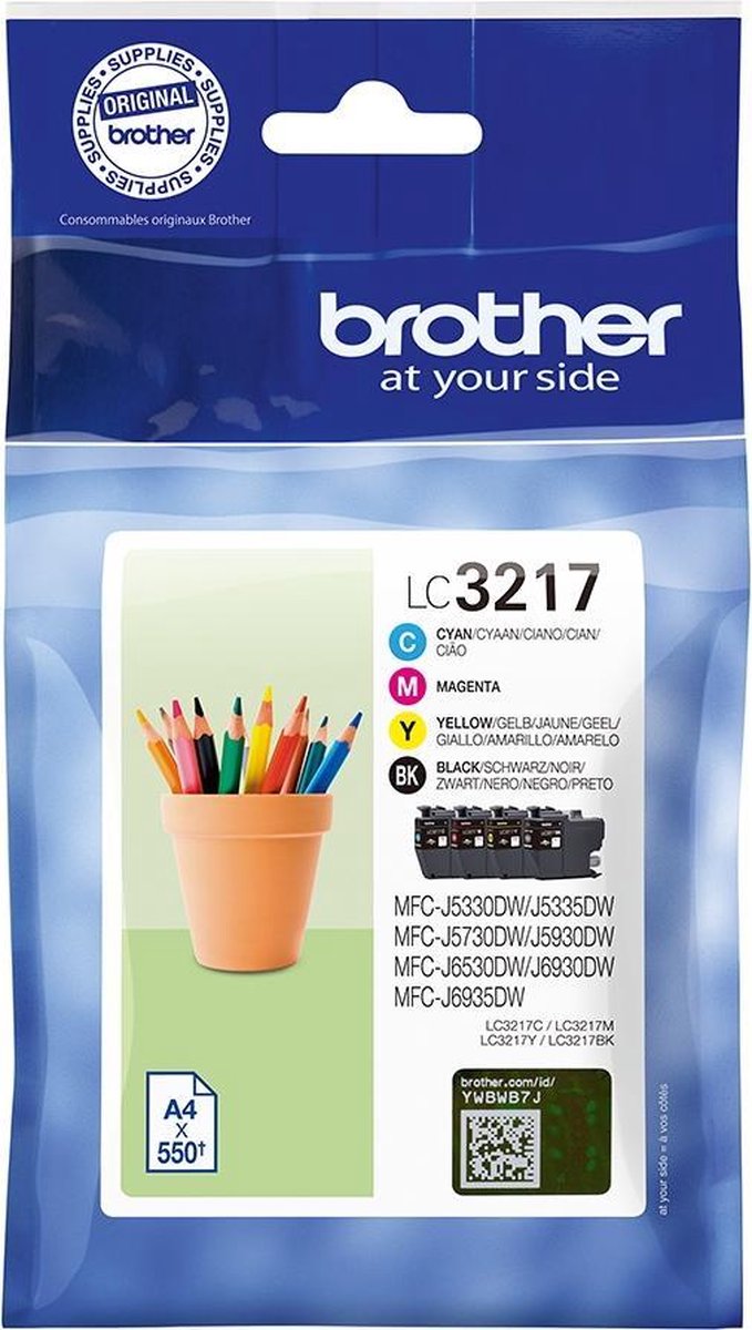 Brother LC-3217 - Inktcartridge / Zwart / Cyaan / Magenta / Geel
