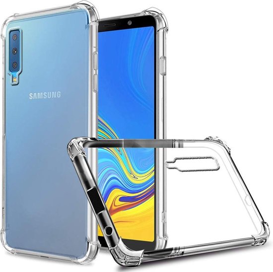 Muildier klep bureau Transparant Telefoon Hoesje Geschikt Voor Samsung Galaxy A7 2018 | bol.com
