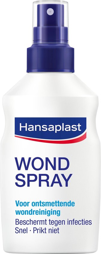 Snel helaas Afvoer Hansaplast Wondspray Wondreiniging - 100 ml | bol.com