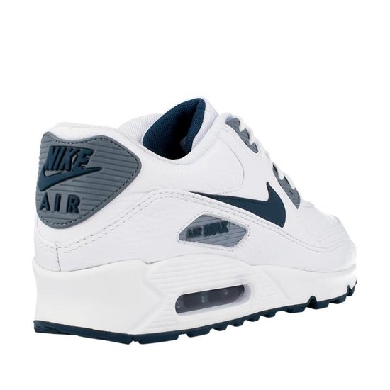Nike AIR MAX 90 LTR White Space Blue/ Magnet Grey Leather 652980 101  Wit;Grijs maat 42 | bol.com