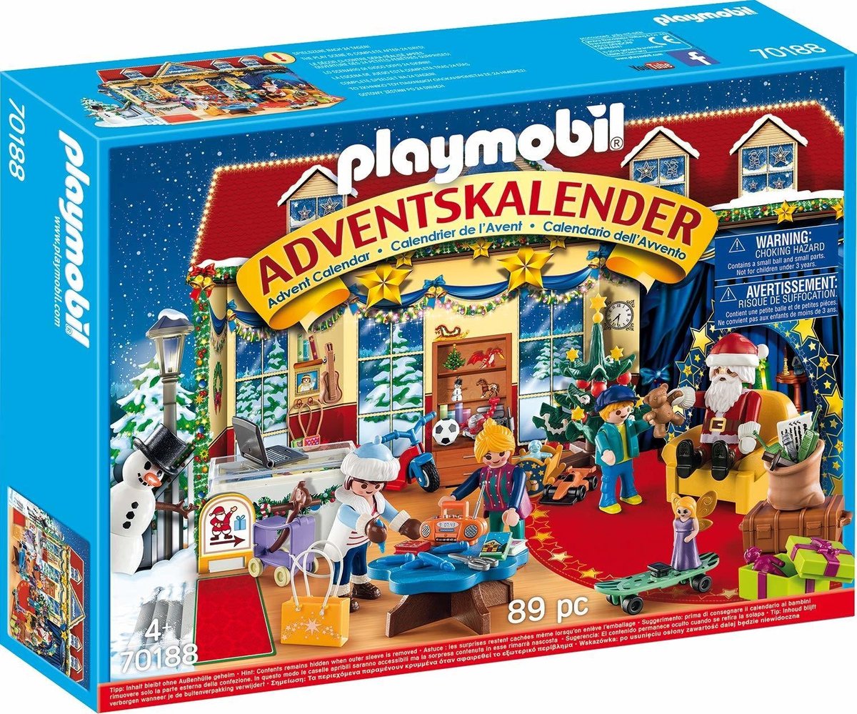 PLAYMOBIL Christmas Adventskalender "Speelgoedwinkel" - 70188 | bol.com