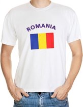 Wit t-shirt Roemenie heren XL