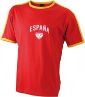 Rood voetbalshirt Spanje heren L