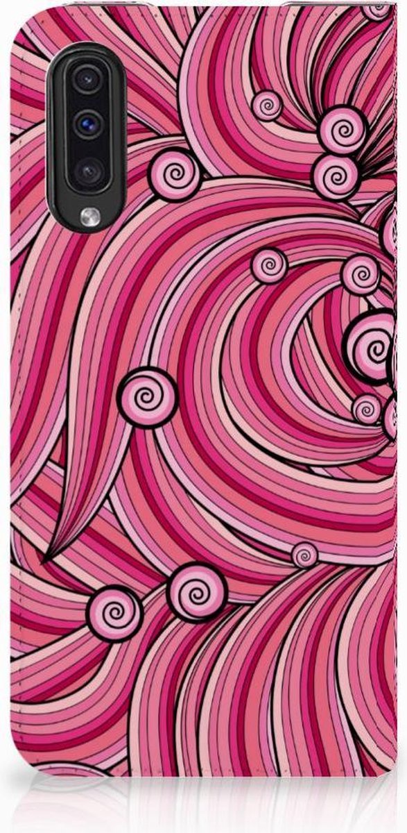 Samsung Galaxy A50 Bookcase Swirl Pink