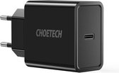 Choetech - USB Type-C Stroomadapter met Power Delivery - Fast Charge Technologie - 18W - 3A - Zwart