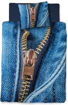 Snoozing Jeans - Dekbedovertrek - Eenpersoons - 140x200/220 cm + 1 kussensloop 60x70 cm - Blauw