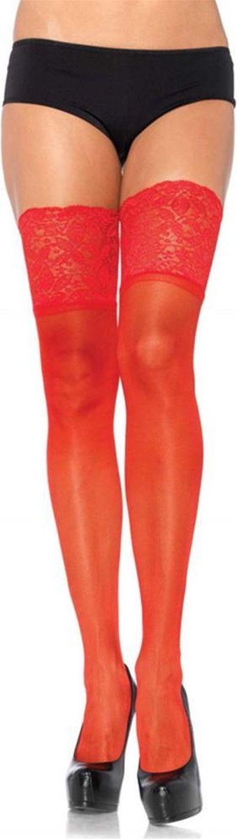 Leg Avenue Sheer stay up ["Rood"]