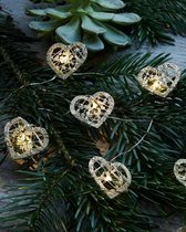 Sirius Home Kerst Decoratie - Light decoration figure - 10 lampen LED Zilver - Decoratieve kerst verlichting - Sirius Home 30035 - LED Ivoor - Elektrische Kaars - Kerst Decoratie - Kerst Verlichting