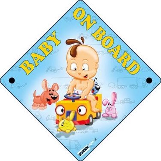 Baby on Board, Blauw, Jongen bol