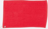 3-pack Luxury range golf towel golfhanddoeken, Kleur Rood, Eén maat (30 x 50cm)