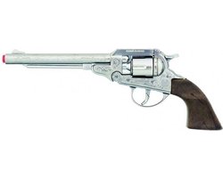 Gonher Speelgoed Revolver Cowboy 8 Schots 27,5 Cm Zilver