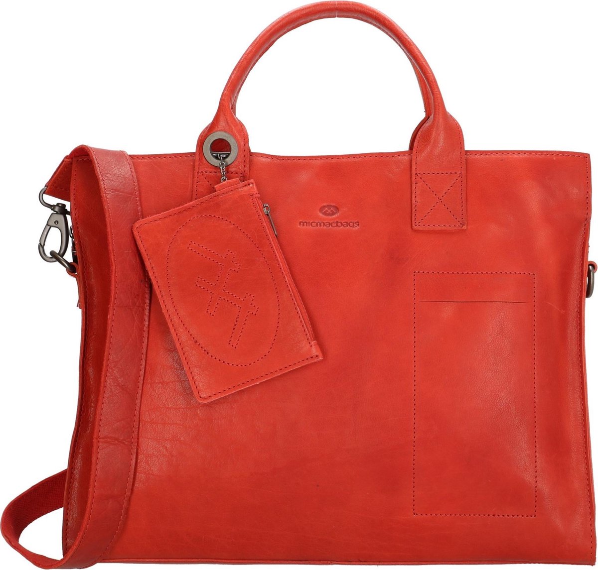 Micmacbags Golden Gate laptoptas/business tas rood
