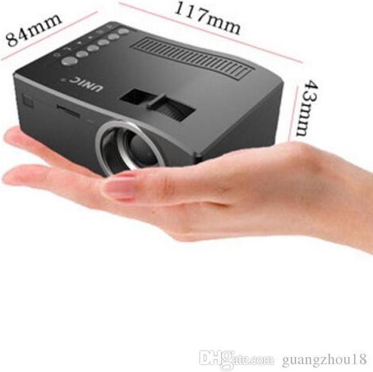 Unic UC18 LED Mini Beamer - Zwart | bol