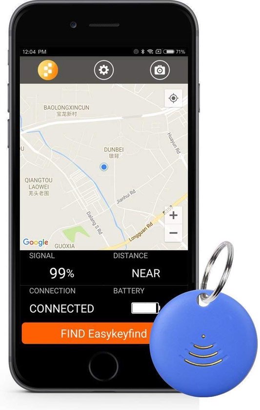Smart Tracker Tag 4-pack, sleutelvinder KeyFinder compatibel met Waar