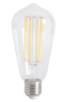 2 stuks  LED volglas Lang Filament Rustieklamp 240V 4W 350lm E27 ST64, Helder 2300K Dimbaar