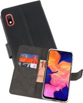 Booktype Telefoonhoesjes - Bookcase Hoesje - Wallet Case -  Geschikt voor Samsung Galaxy A10 - Zwart