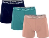 Muchachomalo Heren 3Pack Short blauw/groen/roze-M (5)