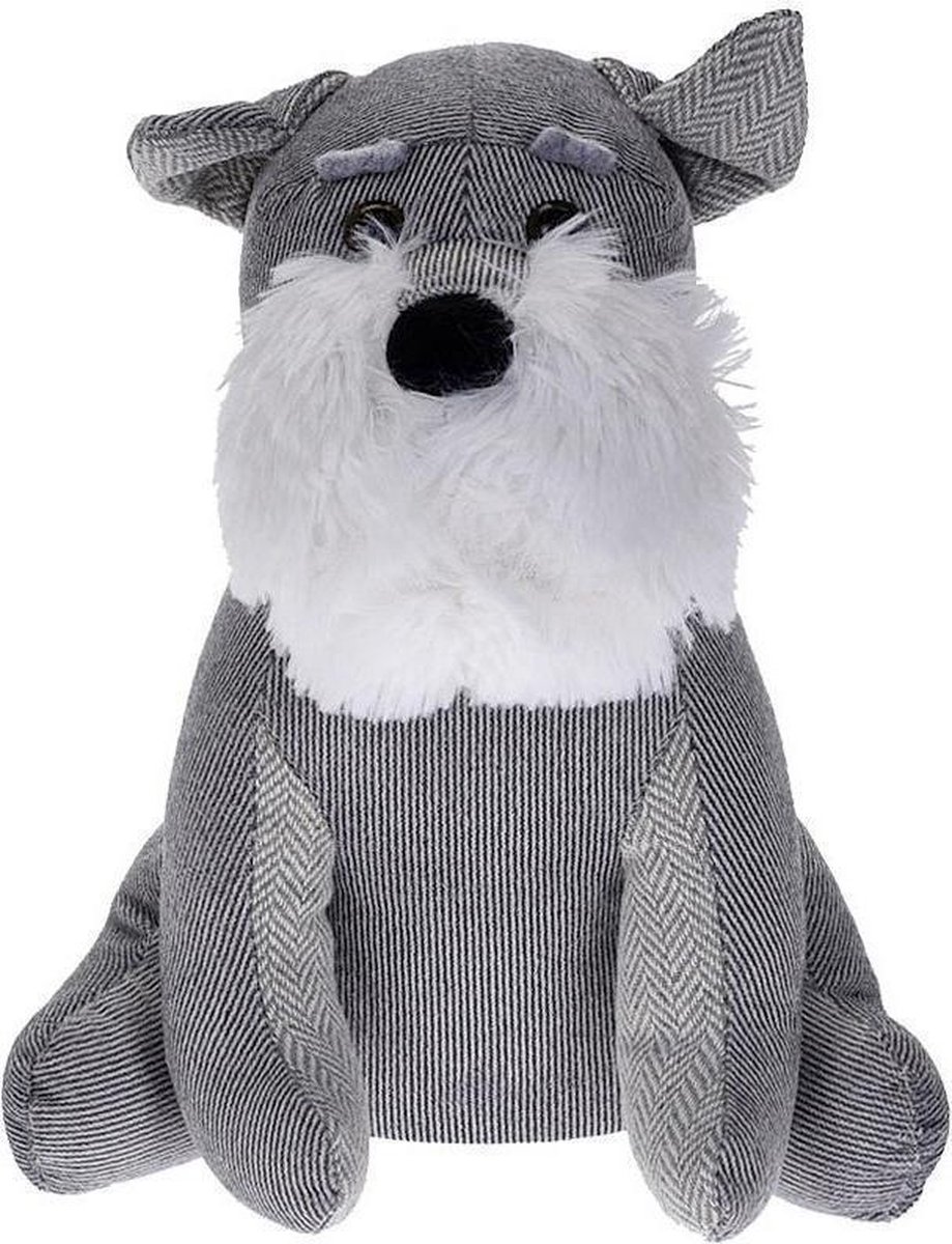 H&s Collection Deurstopper - Hond - Grijs - 27x20x27 Cm - Dieren