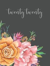 twenty twenty monthly and weekly planner
