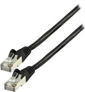 FTP CAT 6 netwerk kabel 0,25 m zwart