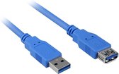 Sharkoon USB 3.0 M>F câble USB 1 m Bleu