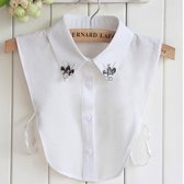 Diamond Blouse Kraagje - Model 11 - Wit - Losse kraagjes voor onder je trui