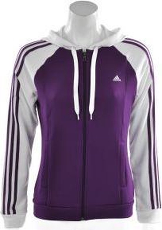 adidas Young Knit Suit - Trainingspak - Vrouwen - Maat XL - Paars/ Wit |  bol.com