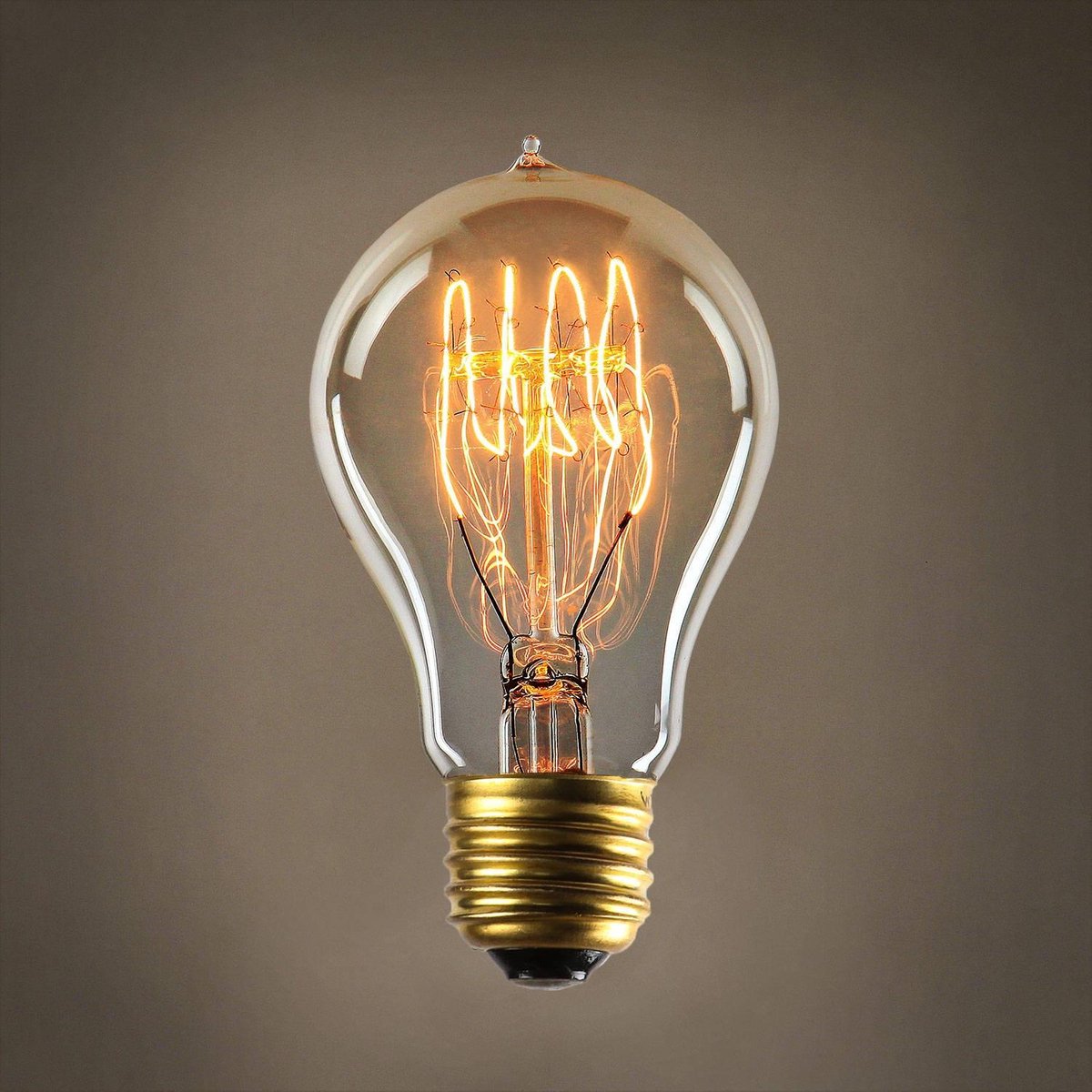 2 stuks Edison kooldraad lamp, vintage retro antiek gloeilamp, filament
