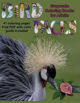 Bird Faces Grayscale Coloring Book for Adults