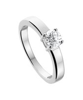 The Jewelry Collection Ring Zirkonia - Zilver