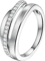 The Jewelry Collection Ring Zirkonia - Zilver