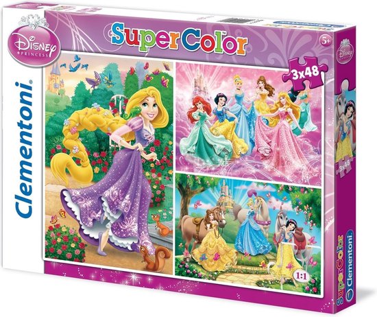 Puzzel 3x48 stukjes Disney Princess | bol